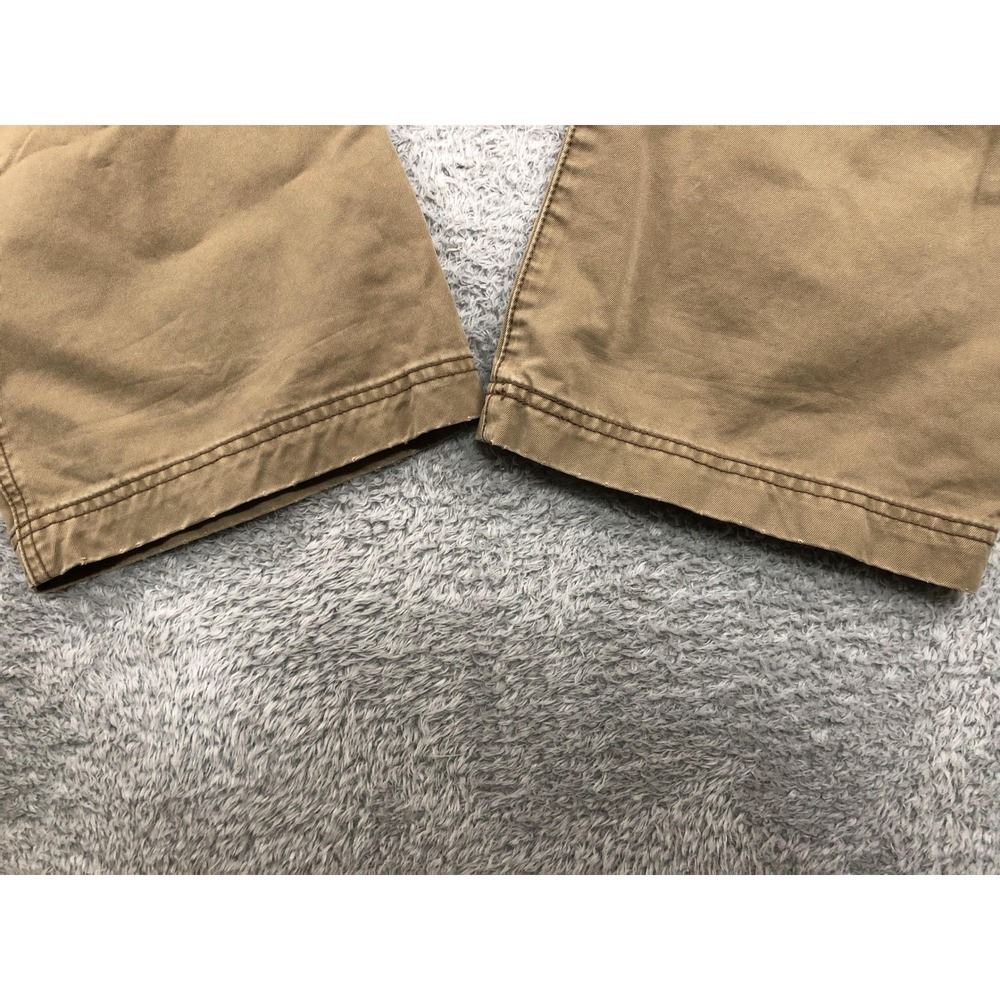 Y2K Levis Pants Men 35x30 (Tag 34x30) Brown Tab Twills Loose Boot Cut Distressed - Picture 3 of 9